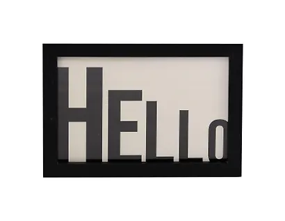 Фоторамка 10*15 "Hello" черное дерево - фото 1