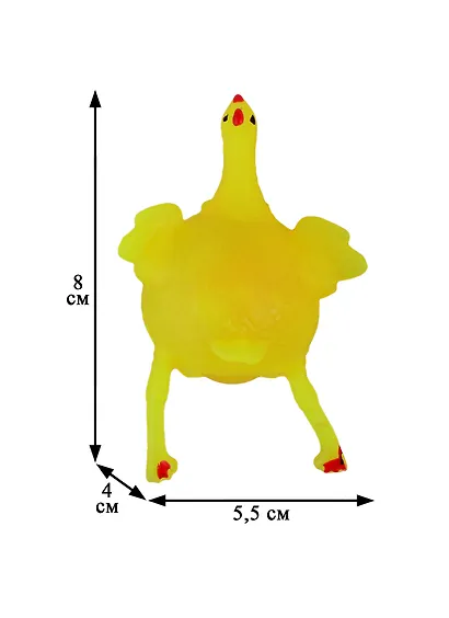 Игрушка-Прикол Курица с яйцом, 8 см - фото 2