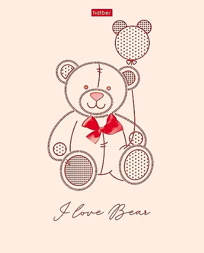 Тетрадь в клетку Hatber, "Любимые медвежата", 48 листов, в ассортименте - фото 3