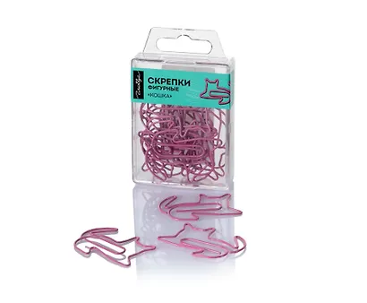 Скрепки 45 мм 12 штук "Кошка" - фото 2