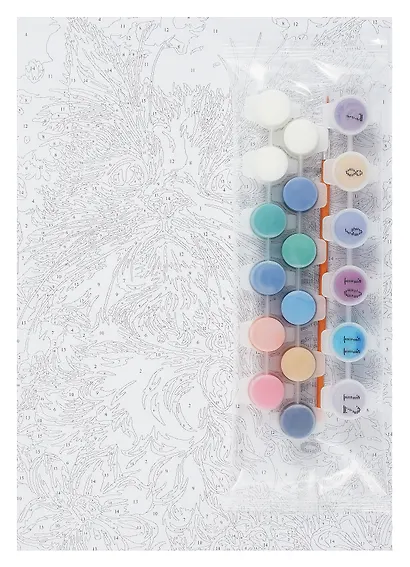 Кпн-411 Картина по номерам на картоне 20*28,5 см "Кот-мечтатель" - фото 2