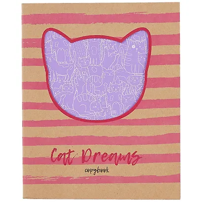 Тетрадь в клетку Unnika, "Котики", 48 листов, в ассортименте - фото 4