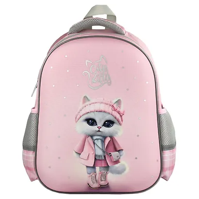 Ранец "Кошечка в пальто" 1 отделение, 27,5*37,5*14,5 см, 2 кармана - фото 2
