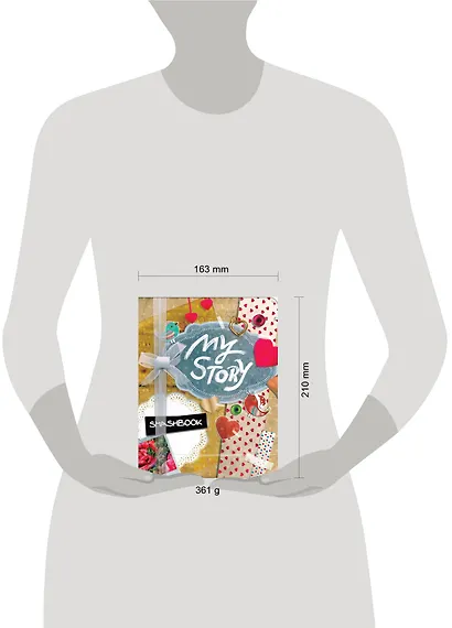 Смэшбук c наклейками My story, 80 листов - фото 3