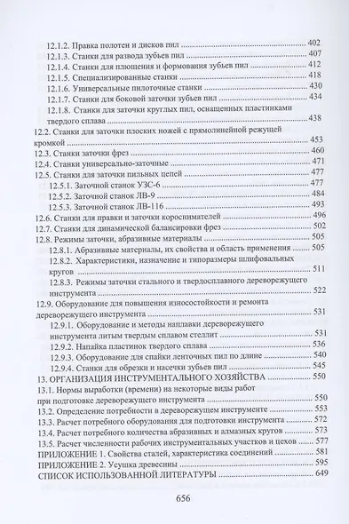 Дереворежущий инструмент. Справочные материалы: учебное пособие - фото 6
