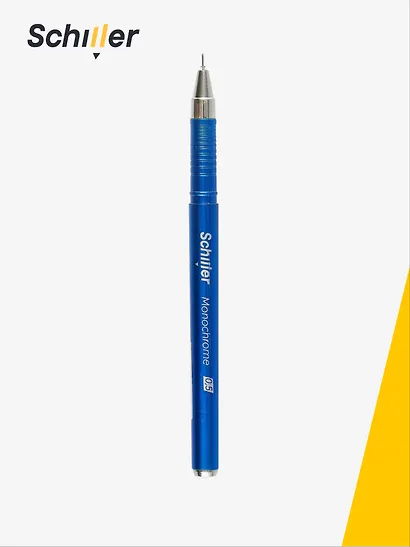 Ручка гелевая Schiller, Monochrome, синяя 0,5 мм - фото 2