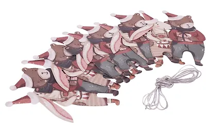 Гирлянда Зайка и Медвежонок (3м) (картон) - фото 3