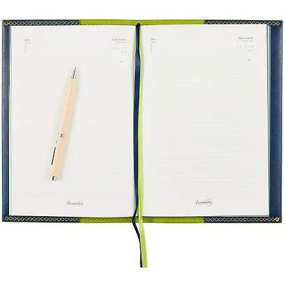 Ежедневник недат. А5 160л "Баффало" темно-синий + обложка для паспорта, мягкий переплет, съемная обл, тонир.блок, ляссе - фото 3