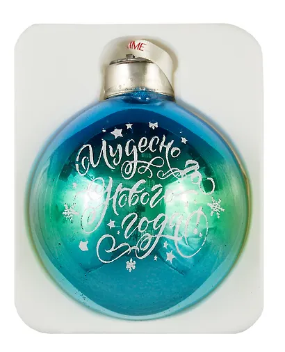 Елочный шар в подарочной коробке LED Ёлочка (стекло) (8x8) (89856) - фото 4