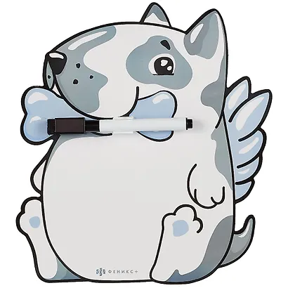 Доска маркерная 20*22см "Собака с крыльями" - фото 1