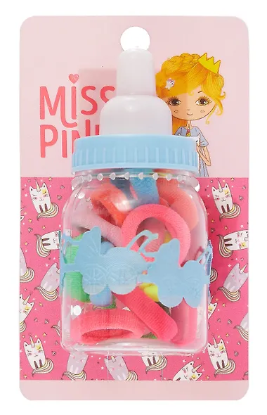 Набор резинок `MISS PINKY` `BASIC` 16 шт bottle (122172) - фото 1