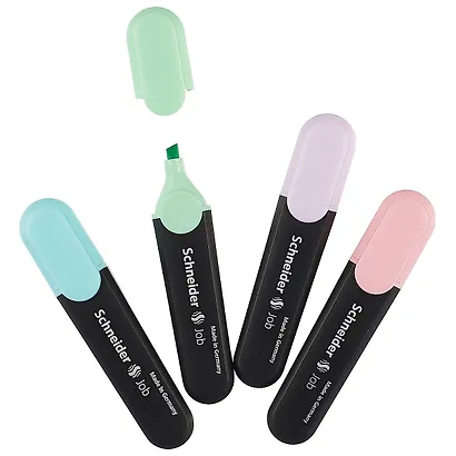 Текстовыделители Schneider, Job Pastel, 4 цвета 1-5 мм - фото 2