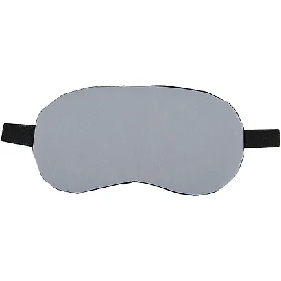 Маска для сна серая (текстиль) (пакет) - фото 1