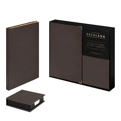 Ежедневник недатированный А5 160 листов "Шеврет глосс" коричневый, мягкий переплёт, искусственная кожа - фото 1