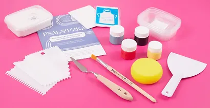 Набор для созданию текстурной картины 30х40см "Рельефика", цвет яркий - фото 2