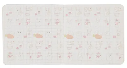 Записная книжка «Kawaii Vibe. Зайцы», персиковый, 130х130 мм, 32 листа в клетку, Контэнт - фото 5