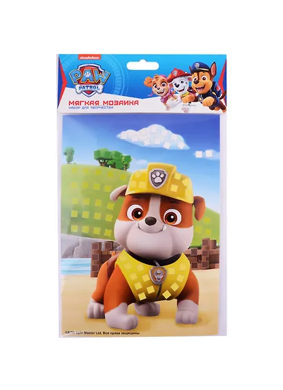 Набор для творчества LORI. Мягкая мозаика Щенячий патруль "Крепыш" - фото 1