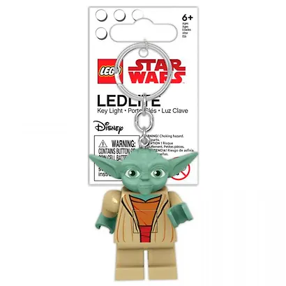 LGL-KE11H Брелок-фонарик для ключей LEGO Star Wars - Yoda (Йода), возраст 6+ - фото 1