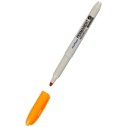 Маркер перманентный оранжевый - фото 2