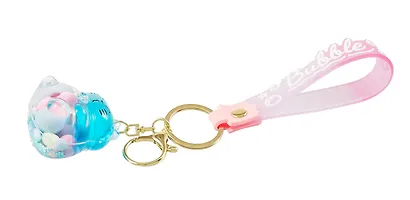 Брелок Котик Манэки-нэко прозрачный с гелем (ПВХ) (5 см) - фото 6