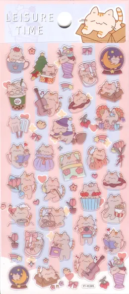 Наклейки Котики  9*20,5 (PVC) - фото 1