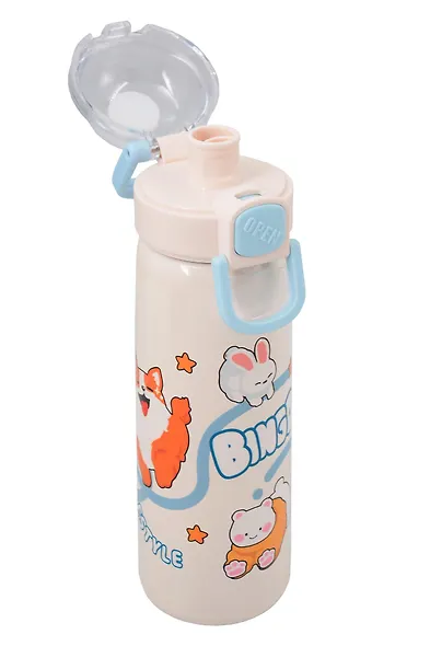 Термобутылка «Корги и кролик» (пластик/металл) (440мл) - фото 3