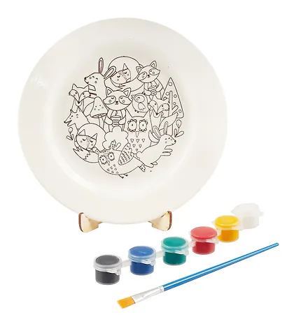 Тарелка-раскраска "Лесные истории" - фото 2