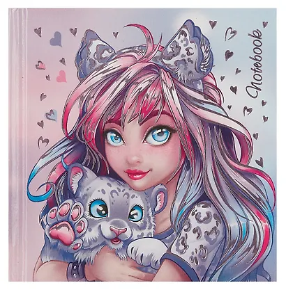 Записная книжка Феникс+, "Девушка с барсом", 48 листов - фото 2