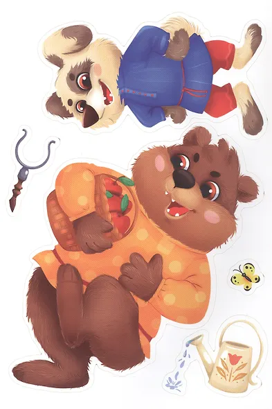 Сказка с наклейками. Заюшкина избушка - фото 4