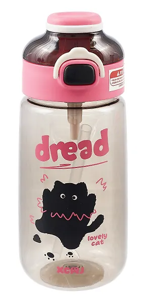 Бутылка Котик черный Dread (пластик) (700 мл) - фото 1