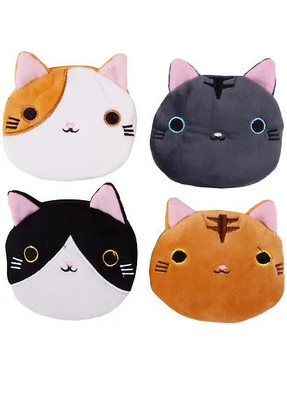 Косметичка-кошелек Мордочка котика 10см (текстиль) 12-12095-SM-03 - фото 3