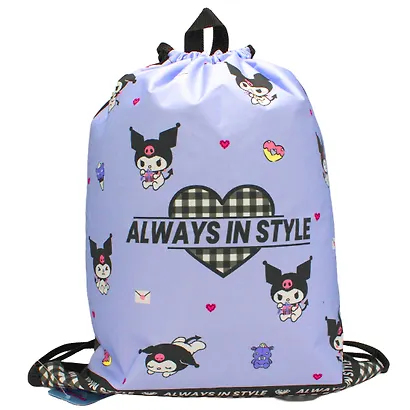 Мешок для сменной обуви "Kuromi. На стиле" 37 х 47 см, 1 отделение - фото 3