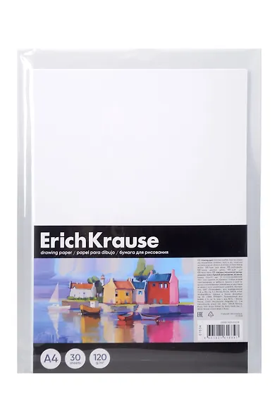 Папка для рисования А4 30л "Art Spirit" 120г/м2, пластик.папка, ErichKrause - фото 1