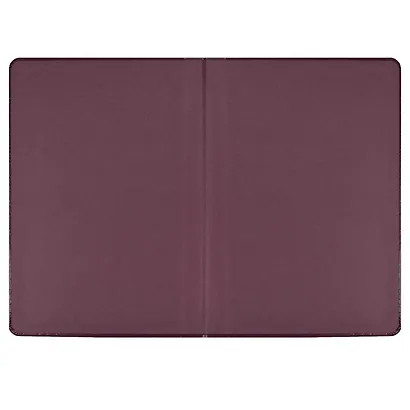 Ежедневник недат. А5 160л "Граниссо" бордовый, кожзам, тв.переплет, застежка-резинка, карман, тонир.блок, ляссе - фото 2