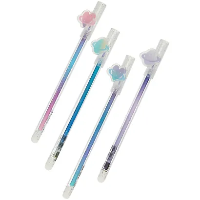 Ручка гелевая Rings of planets, пиши-стирай синяя, в ассортименте - фото 6