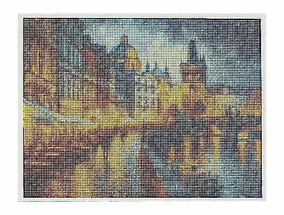 Алмазная мозаика. Классическая, с подрамником, с полным заполнением. Вечерняя Прага 30х40, 30 цветов - фото 3