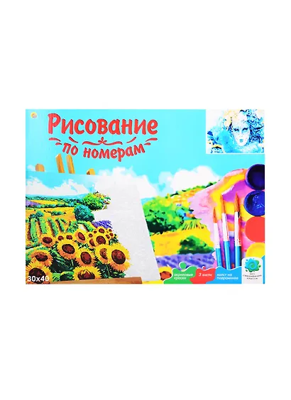 Холст с красками по номерам Венецианский маскарад (Х-6550) (30х40см) (18цв) (Рыжий Кот) (3+) (коробка) - фото 2