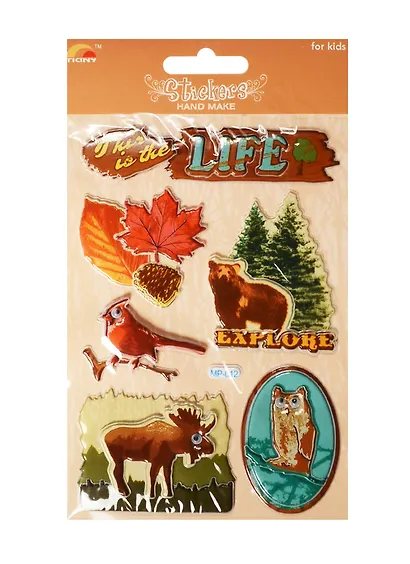 Наклейки объемные Лес (11-02415-MP-012) - фото 1