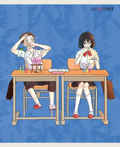 Тетрадь в клетку Listoff, "Соседи по парте (Эксклюзив)", 48 листов, в ассортименте - фото 3