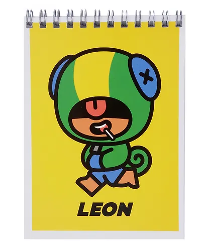 Блокнот А6 40 листов, нелинованный, "Lou, Crow, Sandy, Jessie, Leon" спираль, в ассортименте - фото 5