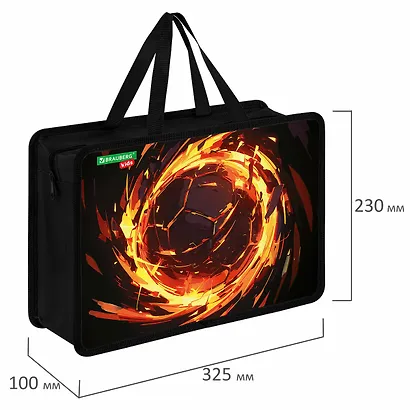 Папка для тетрадей А4 "Fire split" пластик, текст.ручки - фото 6