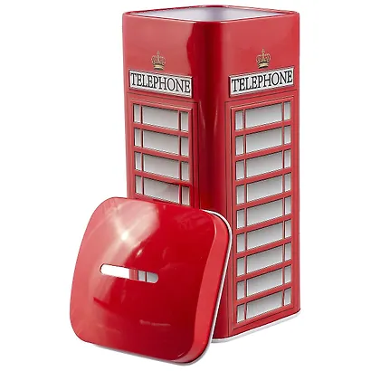 Копилка Телефонная будка (металл) (17×7) (12-09412-03797) - фото 3