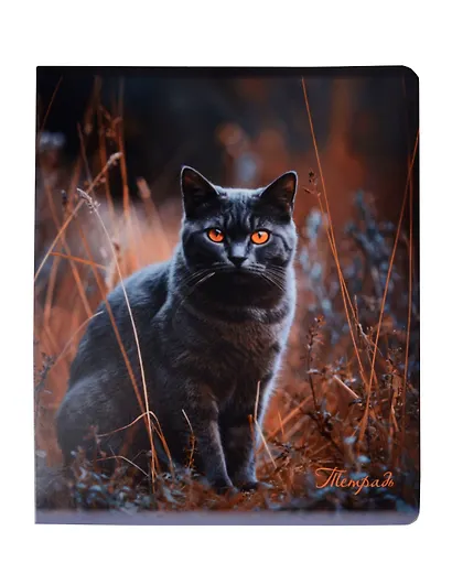 Тетрадь 48 листов, клетка, "Cats", в ассортименте - фото 1