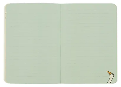 Записная книжка 120*170 32л кл. "Блокнот c глубоким смыслом с гусями (розовый)" карт.обл., мат.ламинация, выб.УФ-лак - фото 4