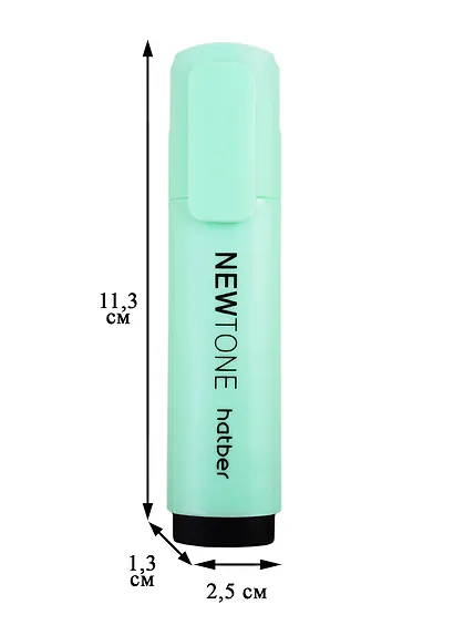 Текстовыделитель Hatber, пастельный мятный - фото 4