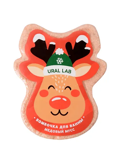 Бомбочка для ванны Оленёнок (Медовый мусс) (Ural Lab) (130г) - фото 1