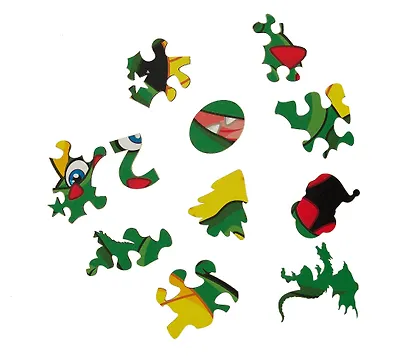 Пазл-копилка "Дракон зеленый", 28х20 см (65 деталей) - фото 5