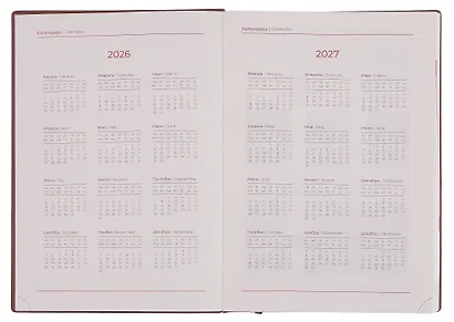 Ежедневник дат. 2026г. А5+ 176л "Шеврет" зеленый, кожзам, интегр. переплет, тисн. фольгой, внутренний блок в клетку, карман, офсет, закругл.углы, справ.мат-лы, 2 ляссе, инд.уп - фото 4