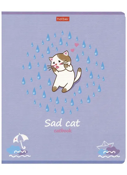 Тетрадь в линейку Hatber, Catbook, 48 листов, в ассортименте - фото 1