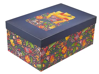 Коробка подарочная "НОВОГОДНЯЯ ИГРУШКА" 30.5*20*13см, Новый год, картон - фото 3